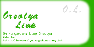 orsolya limp business card